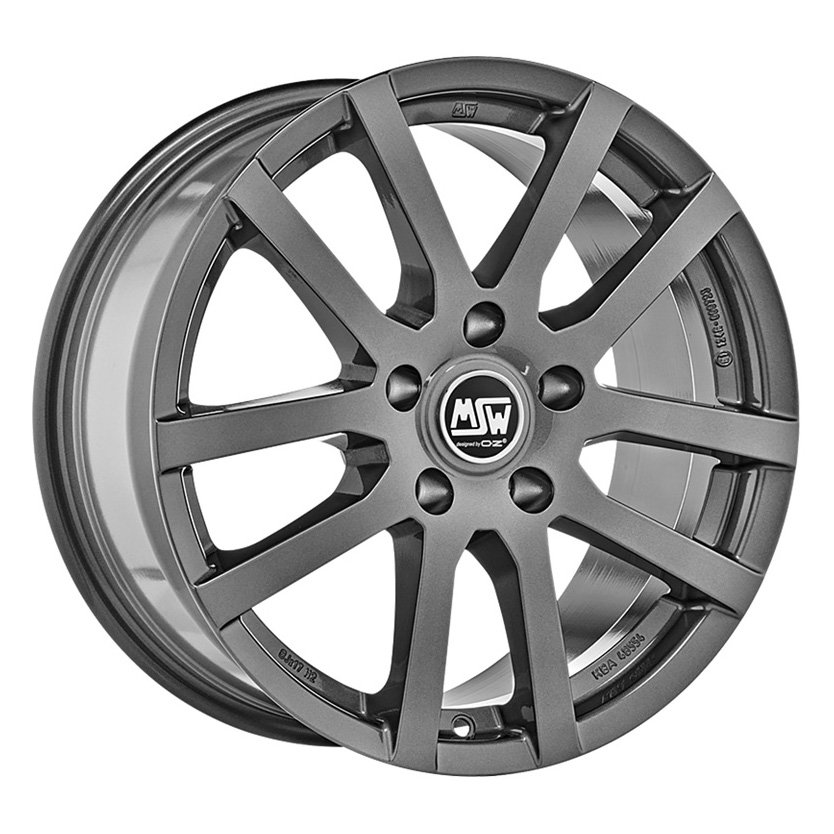 MSW 22 16x6.5" 5x112 ET45, Grey Silver