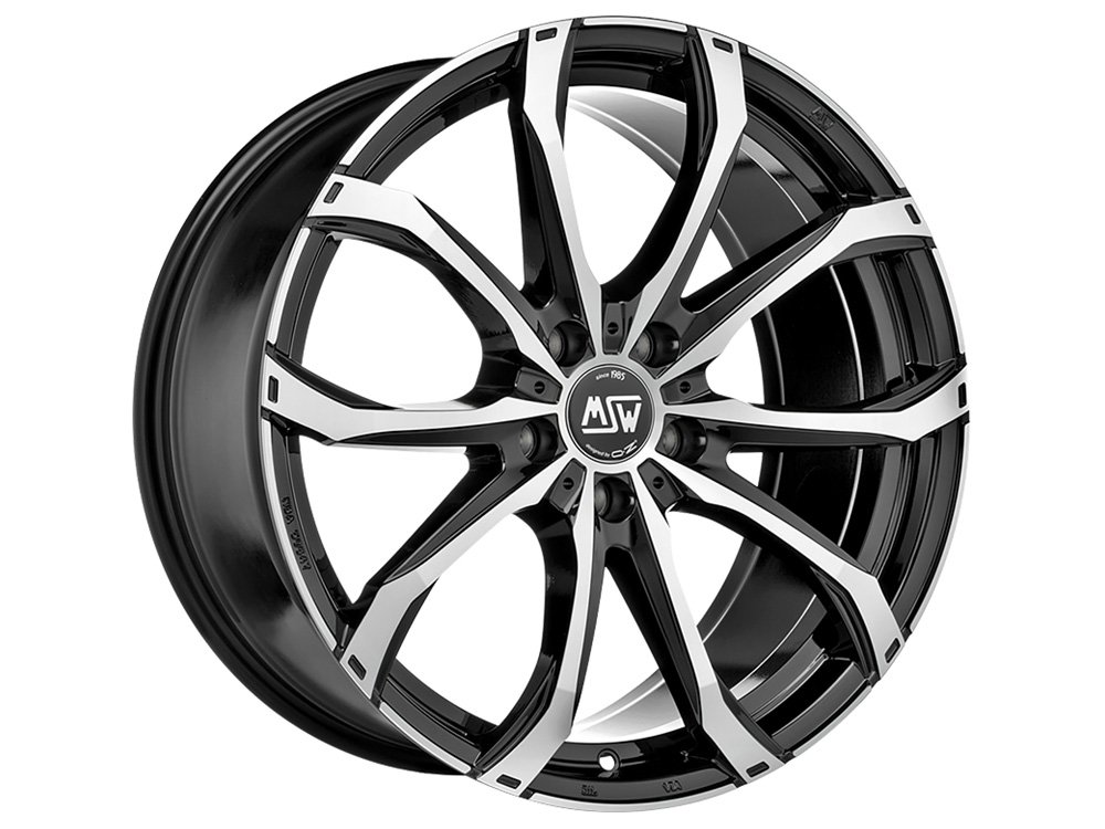 MSW 48 18x8" 5x112 ET28, Black Full Polished