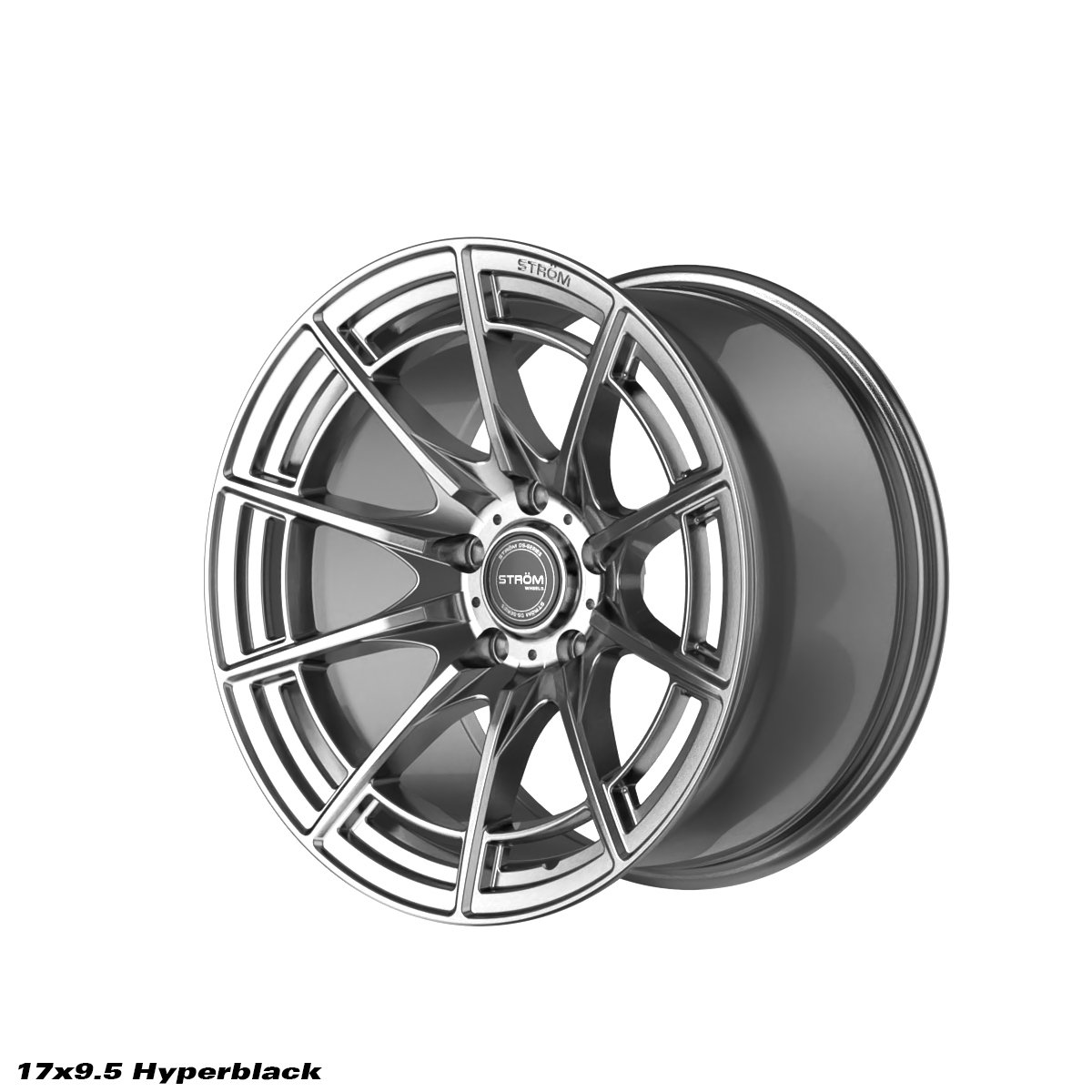 Ström DS-F55 17x9.5 5x120 ET15, Light Hyper Black