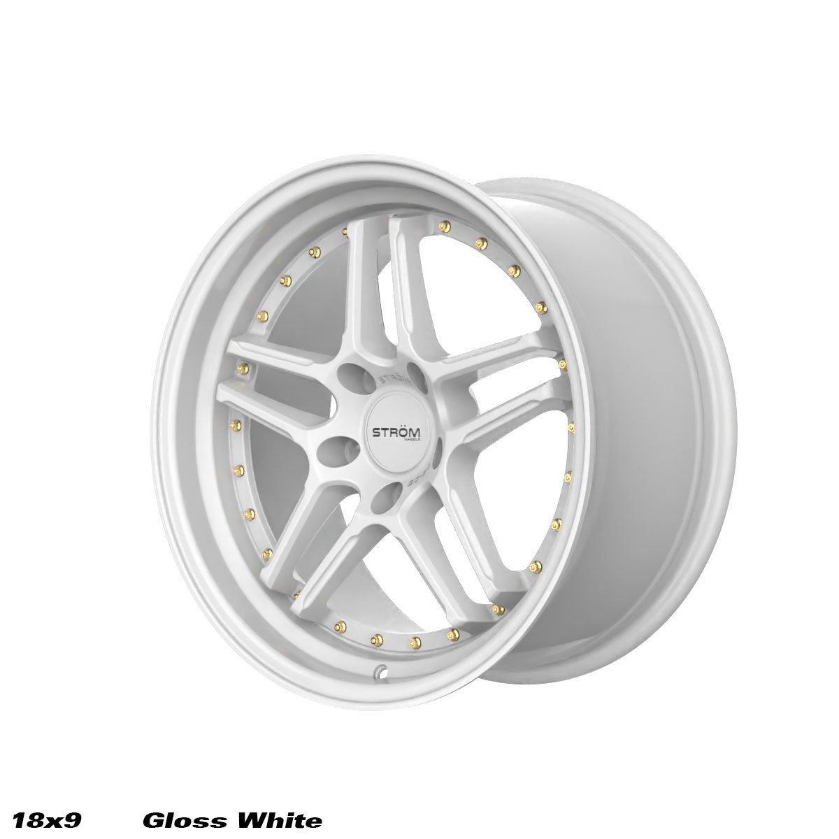 Ström DS-05 18x9" 5x114.3 ET33, Full Gloss White