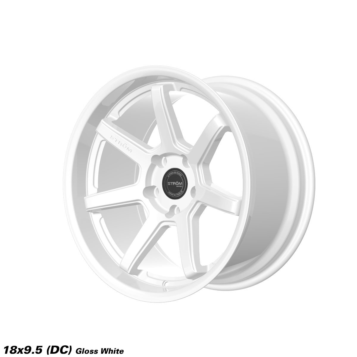 Ström DS-15 18x9.5" 5x120 ET8, Full Gloss White