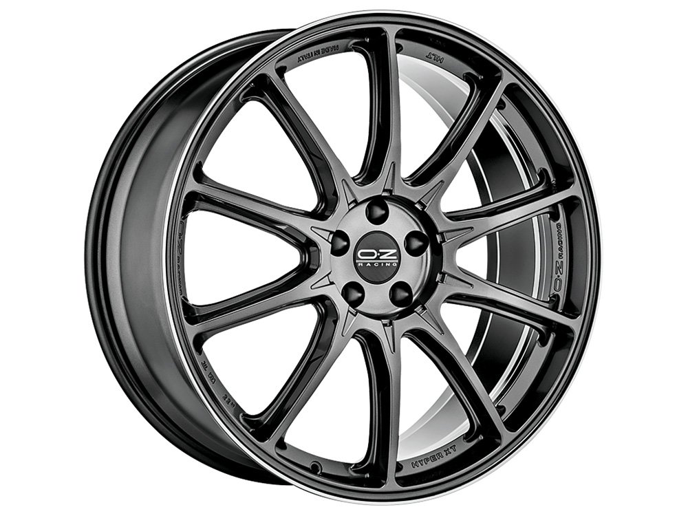 OZ Hyper XT HLT 22x10.5" 5x112 ET25, Star Graphite, Diamond Lip