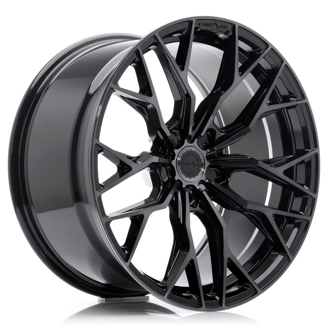 Concaver CVR1 19x9" (5 hole custom PCD) ET20-40, Double Tinted Black
