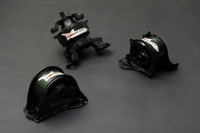 Hardrace 3 Pieces Uprated Engine Mount Kit for Honda Civic EK / EJ / EM