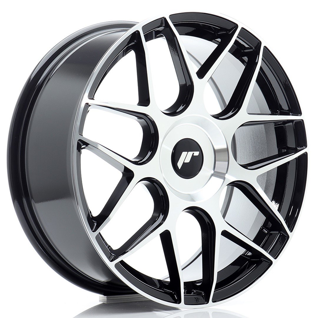Japan Racing JR-18 18x7.5" (4 & 5 hole custom PCD) ET20-40, Machined Black