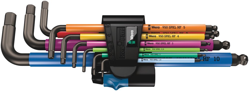 Wera Hex-Plus Multicolour HF 1 950/9 L-Key Set
