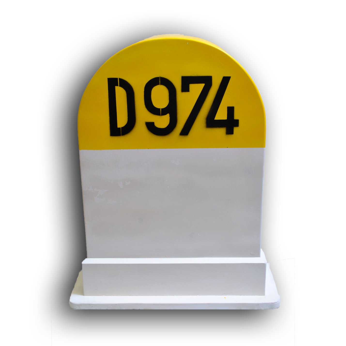 Iconic French Road (Departementale 974) Bollard