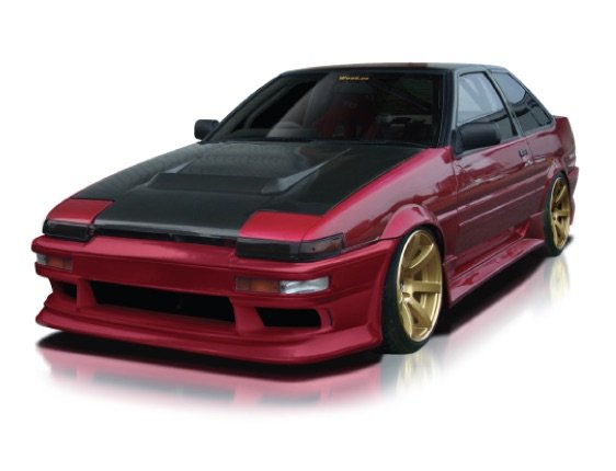 Origin Labo Stream Line Front Bumper for Toyota Corolla AE86 Trueno