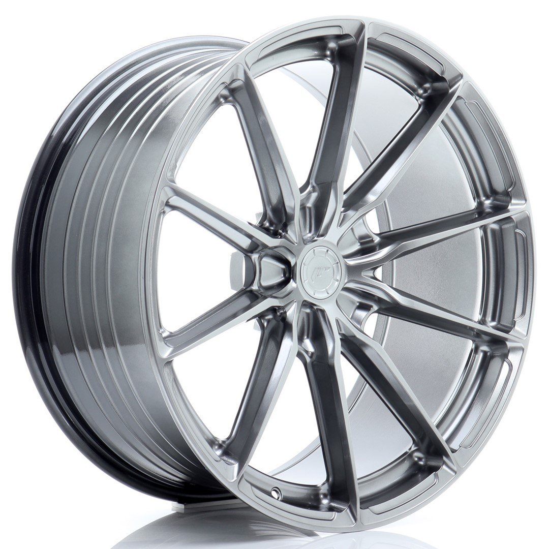 Japan Racing JR-37 Extreme Concave 21x11.5" (5 hole custom PCD) ET17-60, Hyper Black
