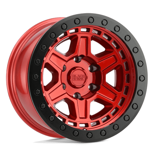 Black Rhino Reno 17X9 5x127 ET0, Candy Red, Black Ring