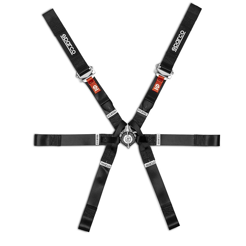 Sparco 6 Points 2" Single-Seater Formula H-9 Evo Harness (FIA, Hans)