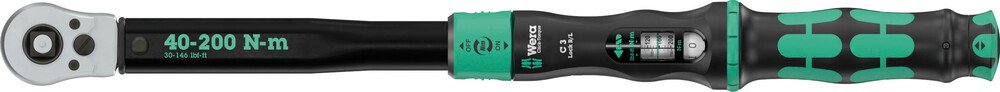 Wera Click-Torque Lock C 3 R/L Torque wrench, 1/2" x 40-200 Nm