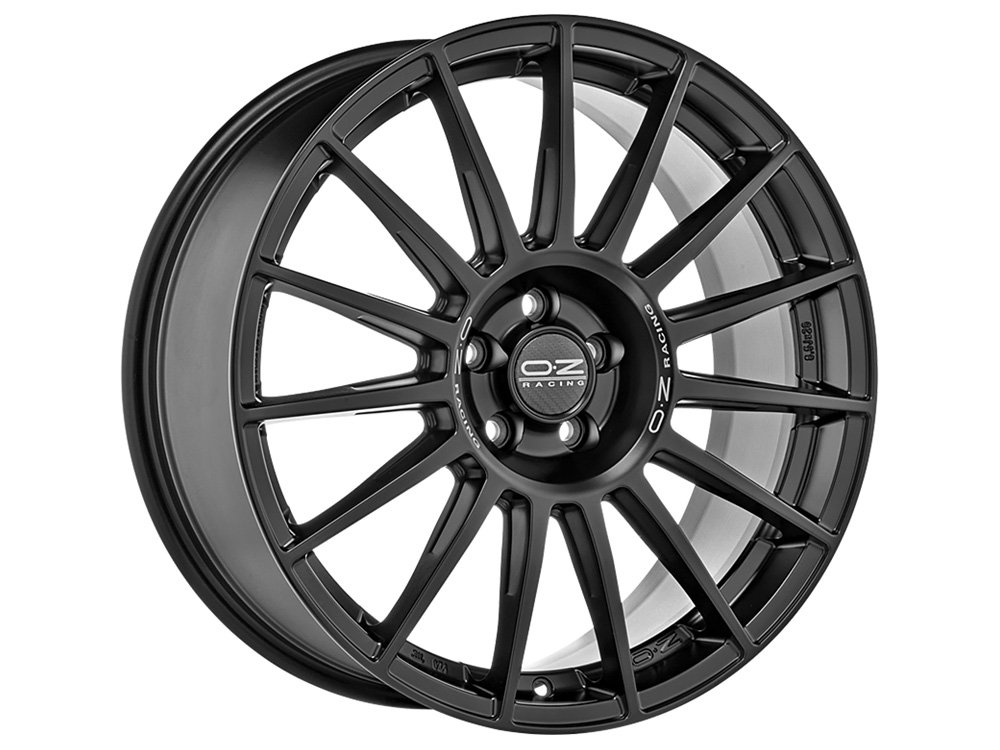 OZ Superturismo Dakar 21x9" 5x120 ET35, Flat Black, Silver Lettering