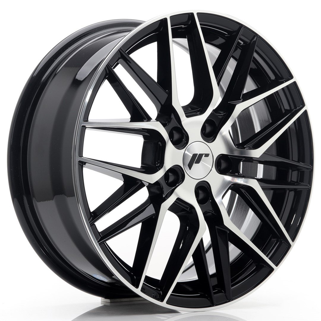 Japan Racing JR-28 17x7" 5x114.3 ET40, Gloss Black Machined