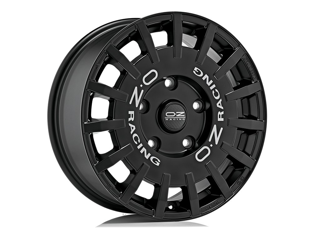 OZ Rally Racing Van 18x7.5" 5x160 ET48, Flat Black, Silver Lettering