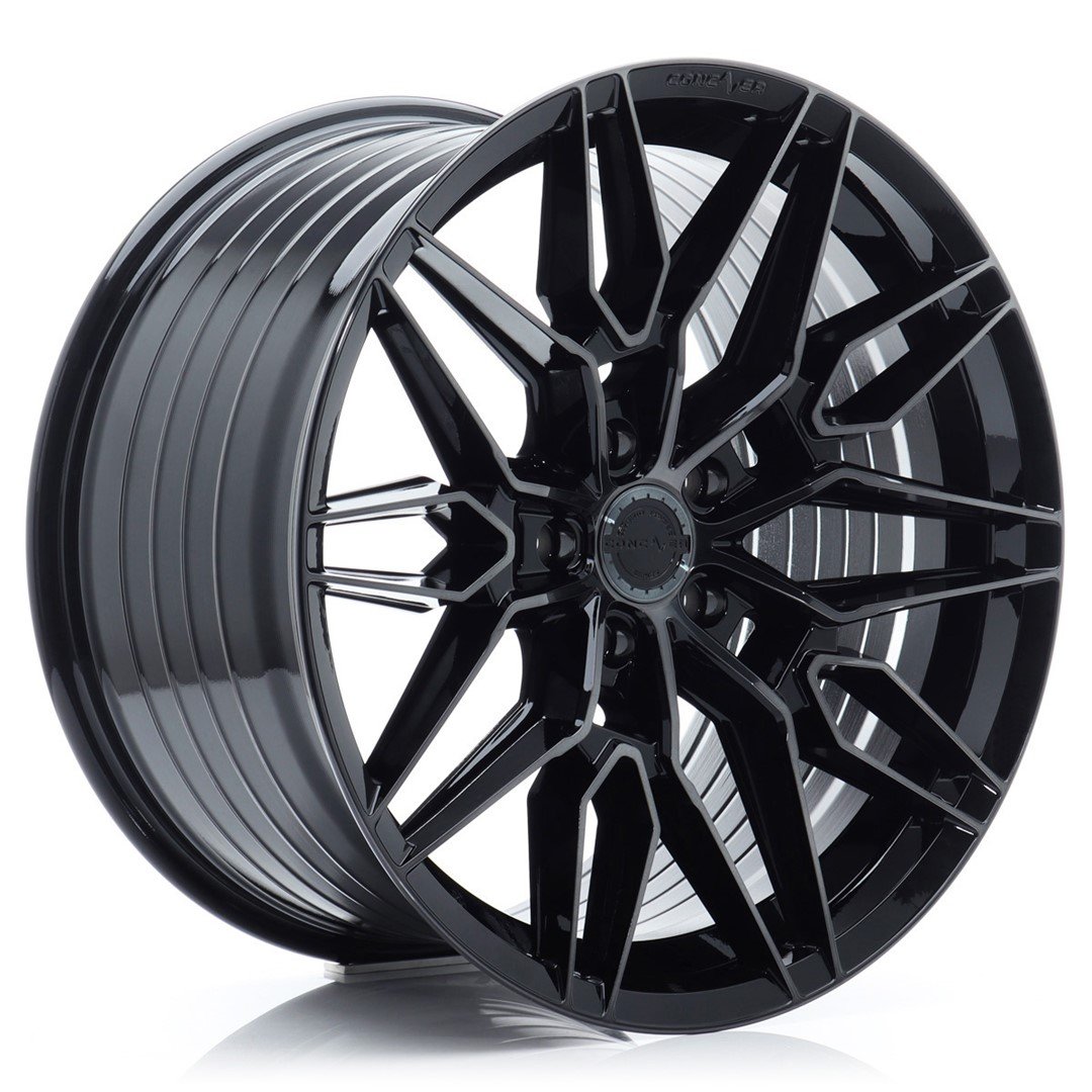 Concaver CVR6 21x9.5" (5 hole custom PCD) ET14-58, Double Tinted Black