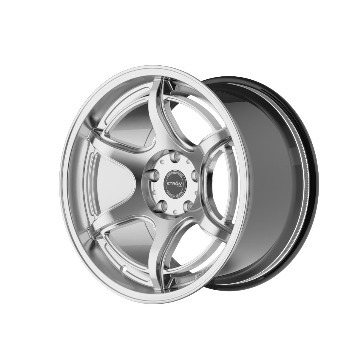 Ström DS-F45 18x9.5" 5x120 ET10, Light Hyper Black