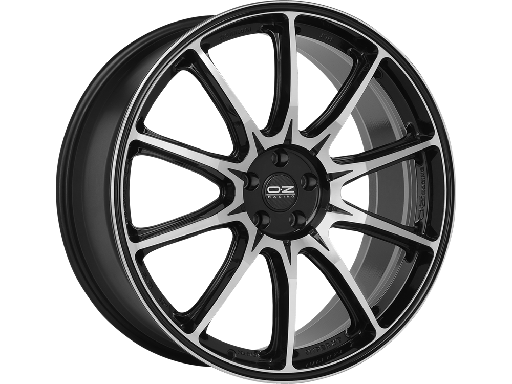 OZ Hyper XT HLT 22x9.5" 5x108 ET36, Gloss Black, Machined Spokes