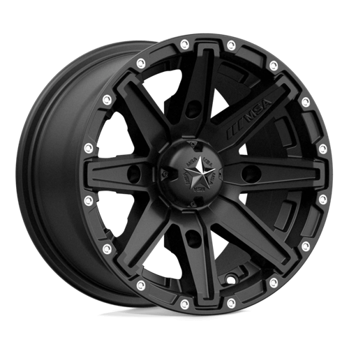 MSA Offroad Wheels M33 Clutch UTV 12X7 4x137 ET10, Satin Black