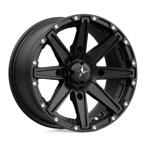 MSA Offroad Wheels M33 Clutch UTV 14X7 4x110 ET10, Satin Black