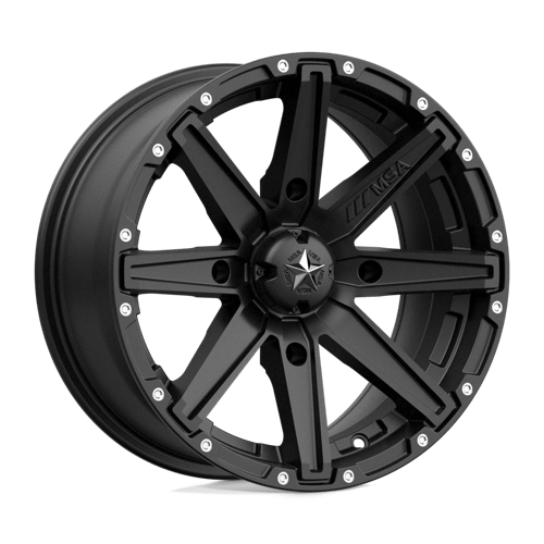 MSA Offroad Wheels M33 Clutch UTV 15X7 4x137 ET10, Satin Black