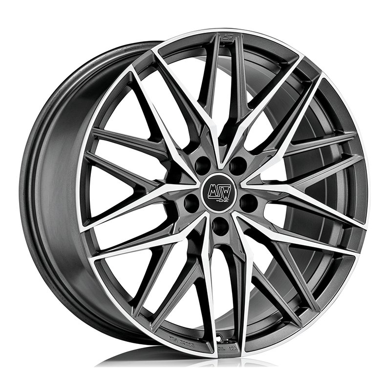 MSW 50 18x8" 5x110 ET40, Gunmetal, Machined Spokes