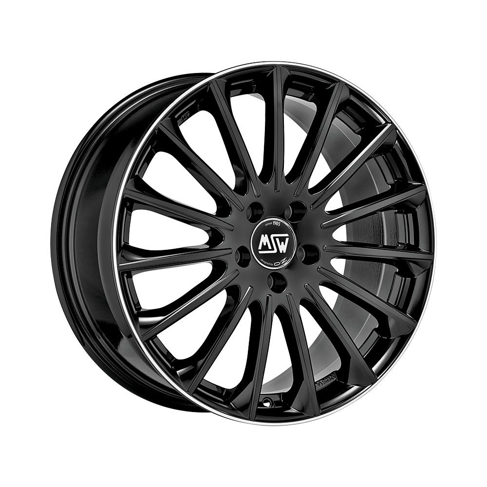 MSW 30 19x9.5" 5x112 ET51, Gloss Black, Diamond Lip