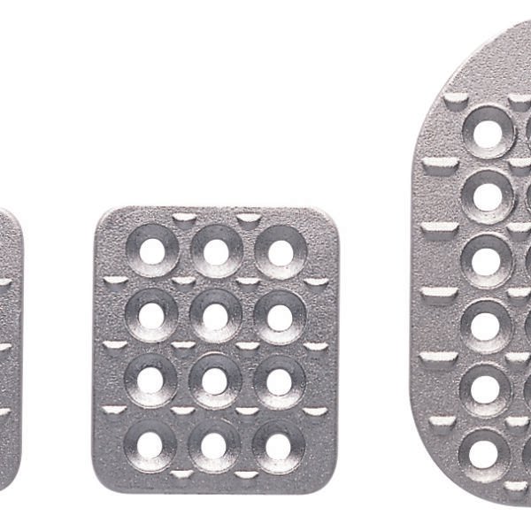 OMP 3 Pedals Set, Sand-Blasted Aluminum