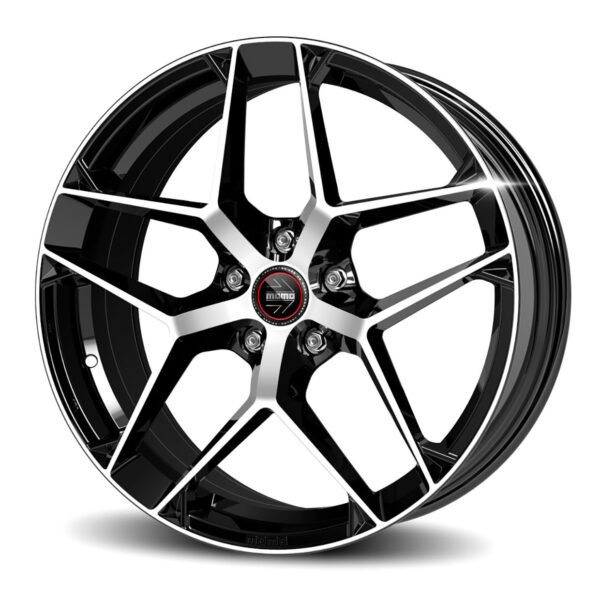 Momo RF-07 19x8.5" 5x110 ET32, Gloss Black, Machined Spokes