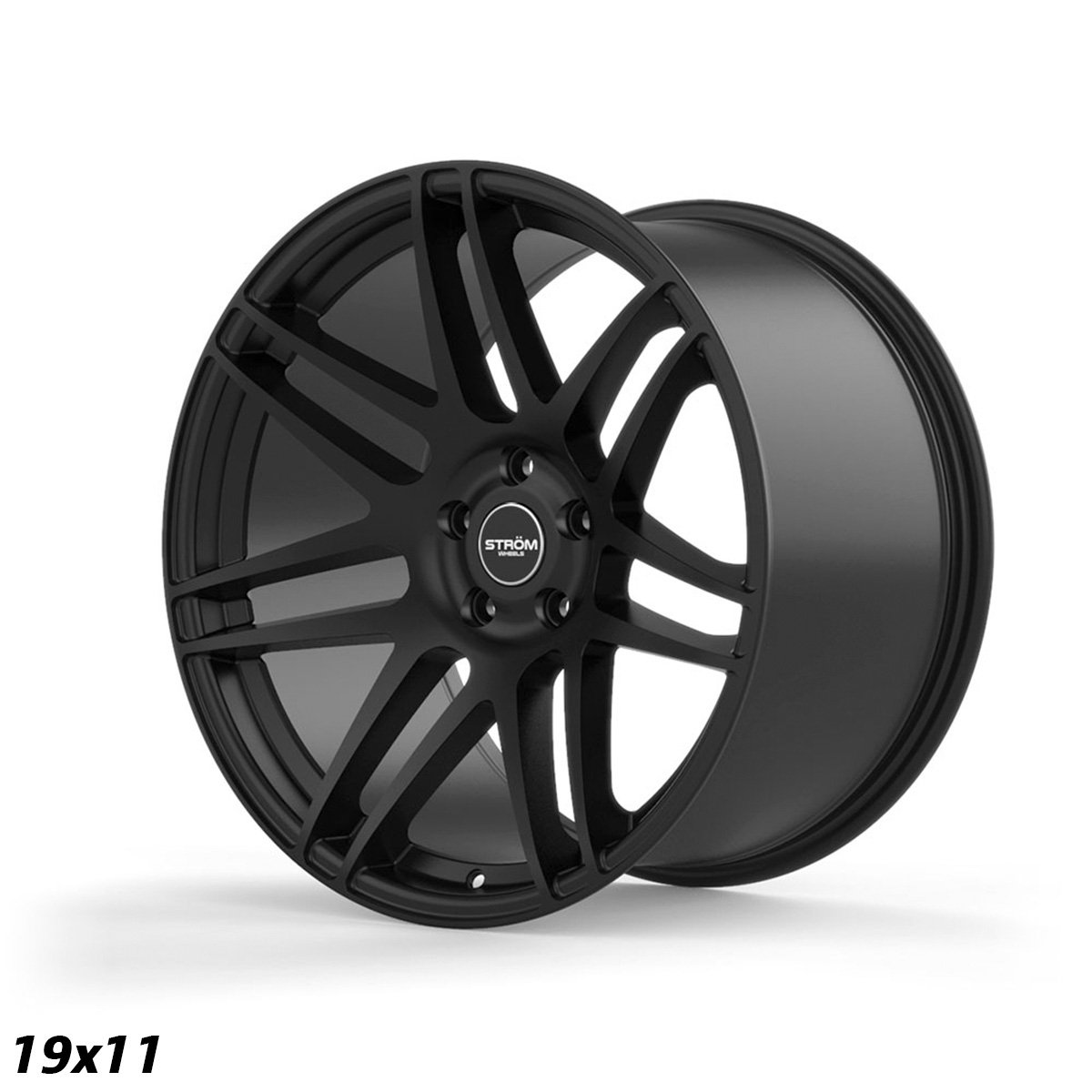 Ström STR3 19x11" 5x120 ET40, Full Satin Black