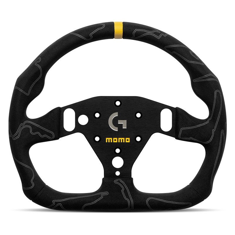 Momo x Logitech G Sim GT-Pro 320 Tracks Microfibre Steering Wheel