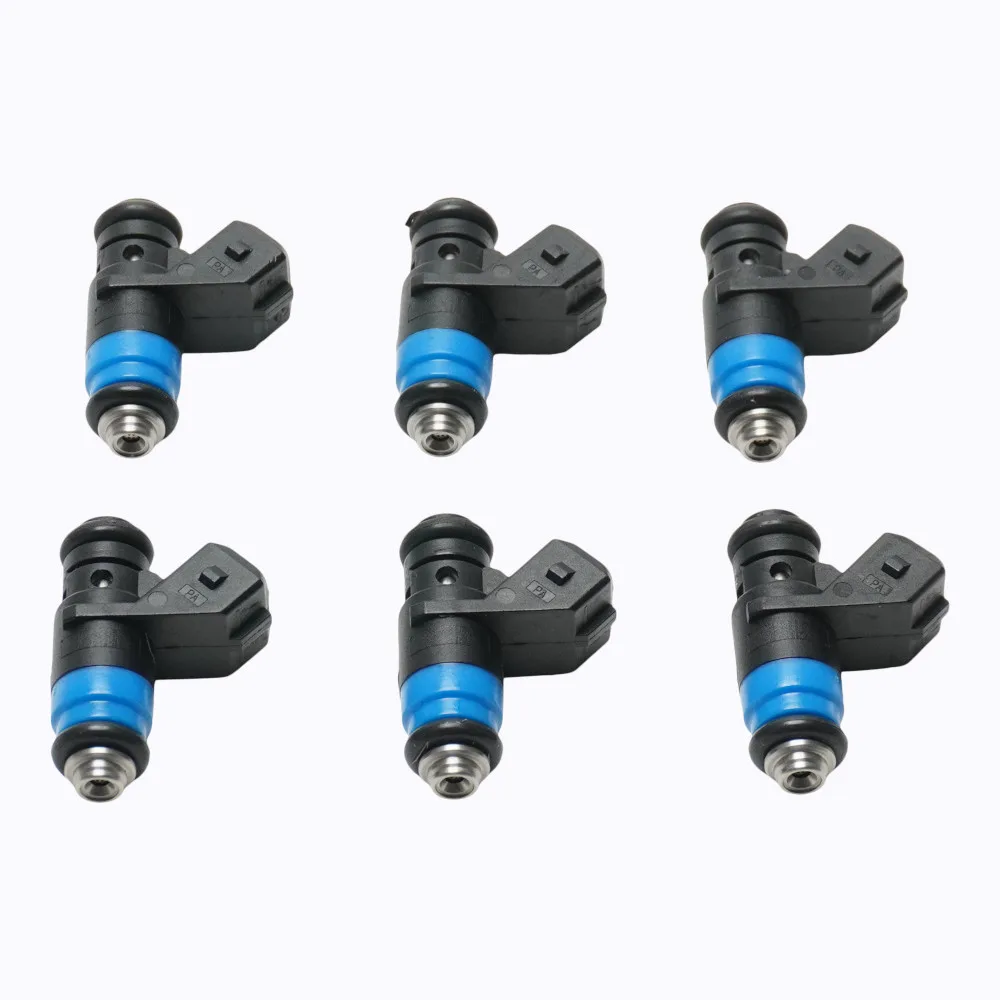 Set of 6 Deatschwerks Universal 630 cc EV1 Short Injectors (Deka)