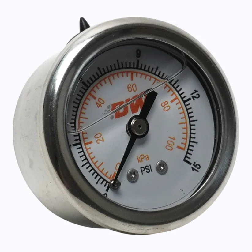 Deatschwerks Liquid Filled Carburetor Fuel Pressure Gauge